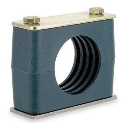 1/2" PIPE, GRP 2 HEAVY DUTY PROFILED POLYPROPYLENE CLAMP - ASSEMBLIES